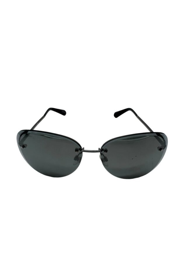 CHANEL  – SUNGLASSES ROUND BLACK - Image 8